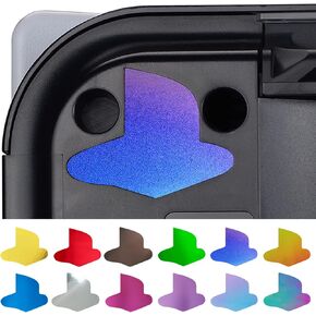 PlayVital Custom Vinyl Decal Skins for PS5 Console, Logo Underlay Sticker for PS5 Console - 9 Colors & 3 Classic Retro Styles