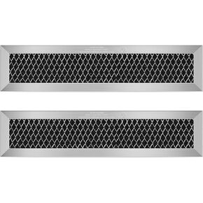 2Pcs Microwave Charcoal Filter Replacement for GE JX81L WB02X11550, Microwave Filter Replacement 10" x 2.375" Air Carbon Filter