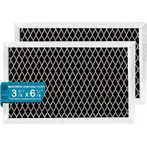 GE JX81J, WB02X11124, WB06X10823 Microwave Recirculating Charcoal Filter (4-Pack)