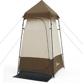 Wolfwise 6.9FT Outdoor Portable Shower Tent Camping Privacy Changing Room Tent for Toilet,Hiking Bathroom Shelters
