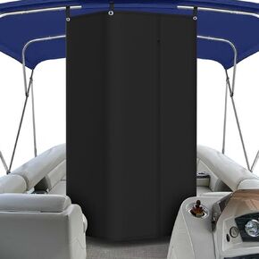 Privacy Tent for Boats, 600D Marine Grade Waterproof Fabric Privacy Room and Changing Room for Boats, Easy to Install Under Bimini Top, 30" L 27" W 72" H