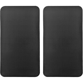2pack Sticky Anti-Slip mat, Non-Slip Rubber mat, Universal Non-Slip car Dashboard Sticky mat for Mobile Phones Sunglasses Keys fits with Cargo Liners(Black/Grid Pattern27*15cm)