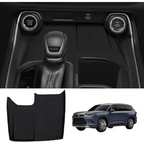 Wireless Charging Anti-Slip Mat for Grand Highlander 2024 2025, Black Silicone Protective Pad Liners for Grand Highlander Accessories