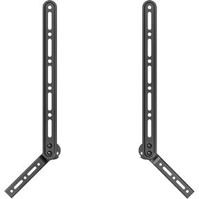 WALI Sound Bar Mount Bracket, for Mounting Above or Under TV, with Adjustable 3 Angled Extension Arm, Fits Most 23 to 65 Inch TVs, up to 33 lbs (SBR202)