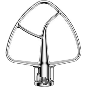 Flex Edge Beater for KitchenAid 4.5/5 QT Tilt Head Stand Mixer, Beater with Double Silicone Edge, Mixer Paddle, Perfect 4.5/5 Quart Tilt Head Stand Mixer Attachment, White