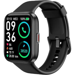 SKG Smart Watch for Men Women Android iPhone with Alexa Built-in & Bluetooth Call(Answer/Make Call) 1.69" Fitness Tracker with IP68 Waterproof, 60+ Sports, Heart Rate SpO2 Monitor, V7 Pro