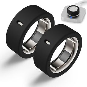 Protector Compatible for Oura Ring 4/Ring Gen 3 Cover,Silicone Anti-Scratch Elastic Ring Finger Case Woking Out Gym for Women Men- Clear+Starlight- M for 8/9/10/11