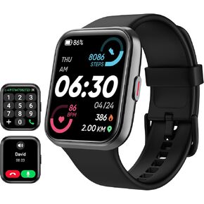 Smart Watch for Women Android & iPhone, Alexa Built-in, 1.8" Touch Screen Fitness Tracker with Answer/Make Calls, IP68 Waterproof Heart Rate/Sleep/SpO2 Monitor, Pedometer, 100+ Sport Modes in Kuwait