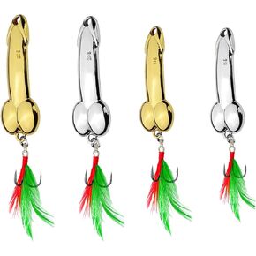 4PCS Bass Fishing Lure,Fishing Spoons,JoyFishing Hard Metal Sequin Spoons Lures with Feathers Fishing Hook for Trout Freshwater and Saltwater