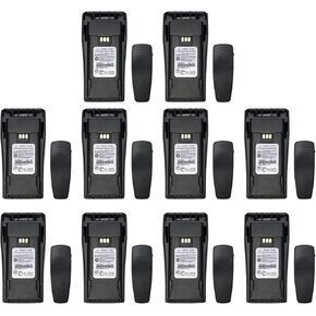 (10PCS) NNTN4497DR NNTN4497CR 7.4v Battery NNTN4497 NNTN4497AR NNTN4496 Replacement Battery [Upgraded] for Motorola CP200 CP200D CP150 CP340 CP360 CP380 GP3688 GP3188 XIRP3688 Battery With Belt Clip