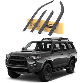 Rain Guards Fit for Toyota 4Runner 2010 2011 2012 2013 2014 2015 2016 2017 2018 2019 2020 2021 2022 2023 2024, Tape-on Window Visors, Window Deflectors, Vent Visor, Rain Sun Visors, 4 pcs