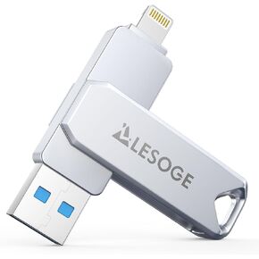 MFi Certified 128GB Flash Drive for iPhone Photo Stick USB Memory Stick Thumb Drives, High Speed USB Stick External Storage for iPhone/iPad/Android/PC