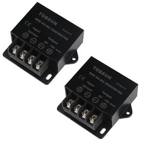 2PCS DC 12V 24V to DC 5V 10A 50W Power Converter Buck Converter Regulator 5V Reducer Step Down Converter Power Supplies Transformer Module