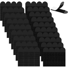 36-Pairs(72 Strips) Large Picture Hanging Strips, Heavy Duty Adhesive Strips Picture Hanger Kit Hook Loop Mounting Tapes Damage Free Wall Fastener Tape for Frame Hanging(Black)