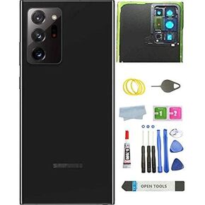 Galaxy Note 20 Ultra Back Glass Cover Housing Door Replacement for Samsung Galaxy Note 20 Ultra 5G + Tools (Note20 Ultra-Mystic Black)