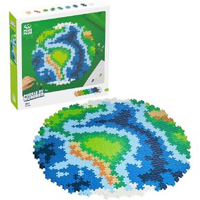 PLUS PLUS - Puzzle by Number - 800 Piece Butterfly - Construction Building Stem/Steam Toy, Interlocking Mini Puzzle Blocks for Kids