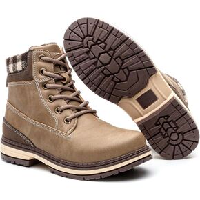 Womens Hiking Snow Winter Boots - Outdoor Waterproof Lightweight Ankle Boot Light Brown 8