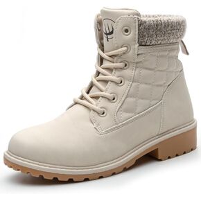 Women Hiking Outdoor Waterprooof Comfrotabel Work Boot White 8.5