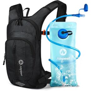Hydration Pack Backpack for Women & Men, Lightweight Water Backpack with 2L Water Bladder for Hiking Cycling Running Biking
