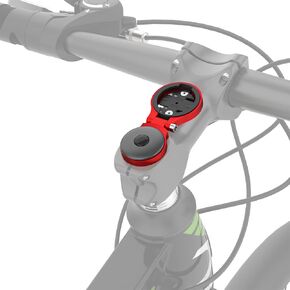 Garmin Stem Mount - Adjustable Out Front Computer Mount for Garmin Edge, Road Cycling Bike Computer Mount Compatible with Wahoo Elemnt, Bryton, Cateye (Black)