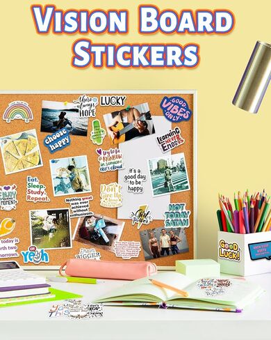 Greingways 300 PCS Inspirational Stickers for Adults, Motivational Water Bottle Stickers for Teens Kids Teachers, Journaling Scrapbook Laptop Positive Quote Vinyl Stickers for Vision Board Supplies in Saudi Arabia
