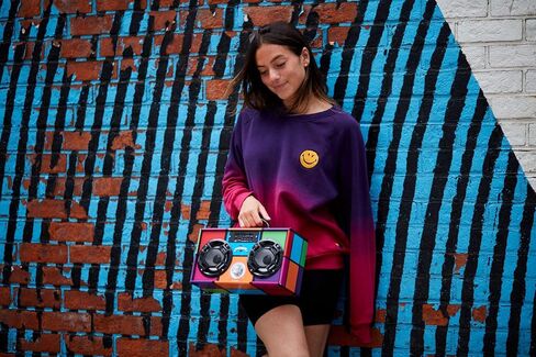 Mini Boombox with LED Speakers – Retro Bluetooth Speaker w/Enhanced FM Radio - Perfect for Home and Outdoor (Retro) in Saudi Arabia