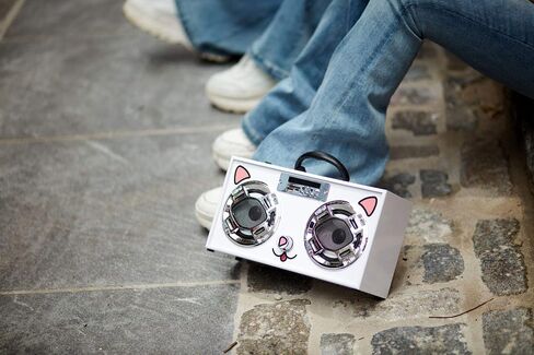 Mini Boombox with LED Speakers – Retro Bluetooth Speaker w/Enhanced FM Radio - Perfect for Home and Outdoor (Retro) in Saudi Arabia