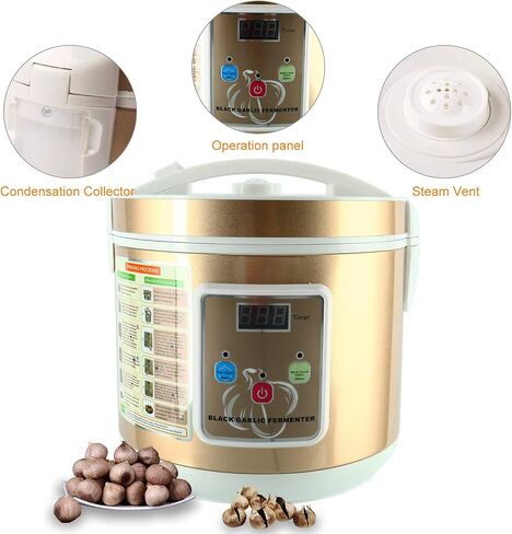 5L Black Garlic Fermenter, Full Automatic Intelligent Control Multiple Clove Black Garlic DIY Cooker, Black Garlic Ferment Box Pot, Intelligent Fermentation Machine in Saudi Arabia