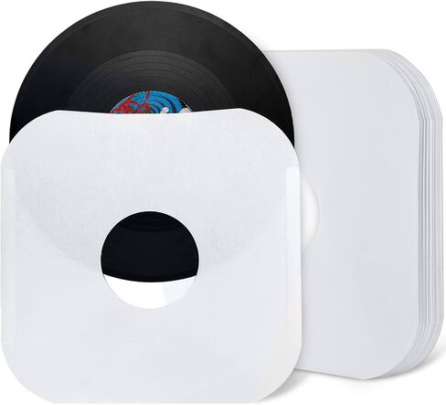 Facmogu 20 قطعة من الأكمام الخارجية لتسجيل الورق الأبيض مقاس 12 بوصة، أغطية حماية لسجل الفينيل من ورق الكرافت 180 جرامًا للمتر المربع مع زاوية مستديرة لتخزين سجلات LP 33 دورة في الدقيقة، وأكمام تسجيل ورقية خالية من الأحماض وسترات تسجيل LP in Kuwait