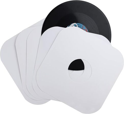 Facmogu 20 قطعة من الأكمام الخارجية لتسجيل الورق الأبيض مقاس 12 بوصة، أغطية حماية لسجل الفينيل من ورق الكرافت 180 جرامًا للمتر المربع مع زاوية مستديرة لتخزين سجلات LP 33 دورة في الدقيقة، وأكمام تسجيل ورقية خالية من الأحماض وسترات تسجيل LP in Kuwait