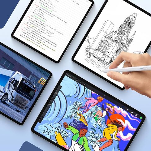 Stylus Pen for iPad 2018-2024, 2X Fast Charge iPad Pencil 2nd Generation Compatible with Apple iPad Pro M4/ Pro 12.9"(6/5/4/3)/ Pro 11"(4/3/2/1), iPad Mini 6/5, iPad Air (M2/5/4/3), iPad (10/9/8/7/6) in Saudi Arabia