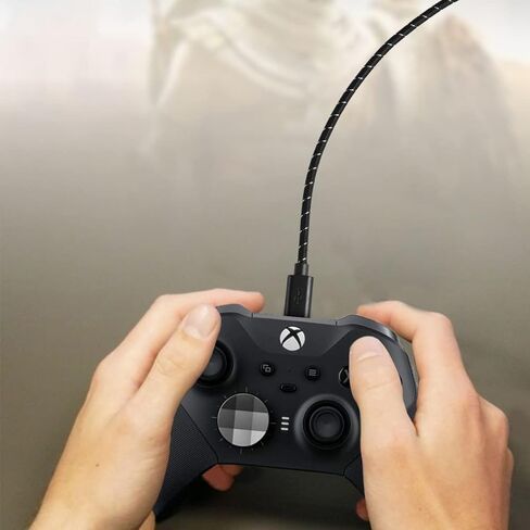 سلك كابل شحن للشاحن لأجهزة Xbox Elite Series S، وXbox Series X، ووحدة التحكم PS 5، ووحدة التحكم اللاسلكية Xbox Elite Series 2، وسلك نينتندو سويتش USB من النوع C (10 أقدام 2 حزمة) in Kuwait