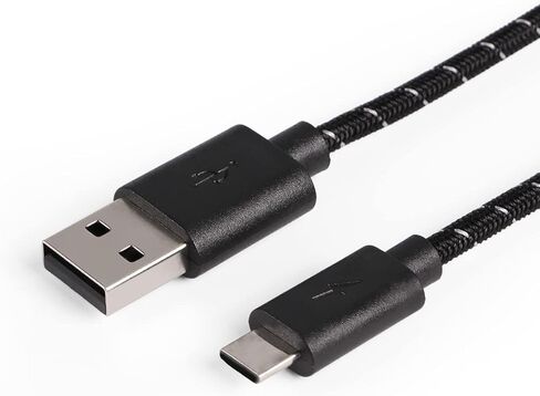 سلك كابل شحن للشاحن لأجهزة Xbox Elite Series S، وXbox Series X، ووحدة التحكم PS 5، ووحدة التحكم اللاسلكية Xbox Elite Series 2، وسلك نينتندو سويتش USB من النوع C (10 أقدام 2 حزمة) in Kuwait