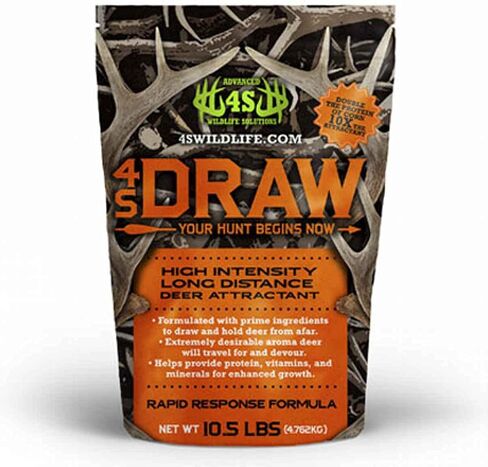 Advanced Wildlife Solutions | 4S Draw | High Intensity Deer Attractant | Long Range Lure| Strong Aroma & Flavor | 2X Protein | No Mixing Required | Rapid Response Formula | Hunting in Saudi Arabia