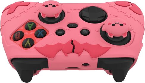 غلاف سيليكون لطيف من سلسلة PlayVital Gothic Imp لجهاز تحكم Xbox Series X & S، غطاء سيليكون مضاد للانزلاق، حافظة سيليكون واقية لجهاز تحكم Xbox Core مع مقابض الإبهام، وردي خوخي in Kuwait