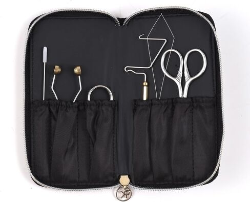 Lixada Fly Tying Tools Kit 4/5/6PCS Fly Tying Kits Combo Kit Whip Finisher Bobbin Holder Bodkin Bobbin Threader for Fishing Lures in Kuwait