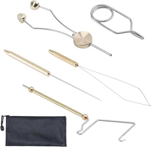 Goture Fly Tying Tools includes Bobbin Threader Bobbin Holder Wire Threader Threader Needle Whip Finisher Scissors Flies Lure Making Tools Set for Lure Making Tool in Saudi Arabia