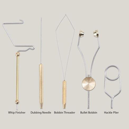 Goture Fly Tying Tools includes Bobbin Threader Bobbin Holder Wire Threader Threader Needle Whip Finisher Scissors Flies Lure Making Tools Set for Lure Making Tool in Saudi Arabia