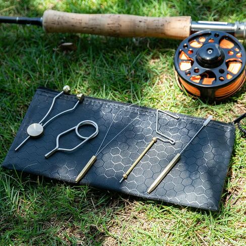 Goture Fly Tying Tools includes Bobbin Threader Bobbin Holder Wire Threader Threader Needle Whip Finisher Scissors Flies Lure Making Tools Set for Lure Making Tool in Saudi Arabia