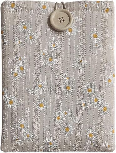 Floral Kindle Sleeve - Compatible with Paperwhite/Basic (6''), Paperwhite (6.8''), Signature (6.8'') - Padded Cotton E-Reader Cover in Saudi Arabia