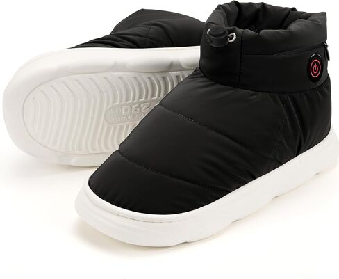 Heated Slippers Men Women Non-Slip Wireless Foot Warmers Heating Thermal Shoes with 5000mAh Rechargeable Battery Keep Feet Warm for Women Men Winter Home Office in Saudi Arabia