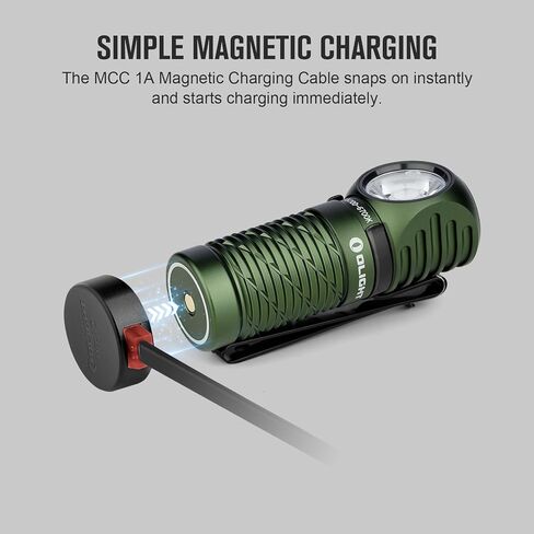 OLIGHT Perun 2 Mini Headlamp 1100 Lumens LED Head Flashlight, Rechargeable Headlight with Red Light Option, Great for Working, Hiking, Camping and Climbing (Black Cool White: 5700~6700K) in Kuwait