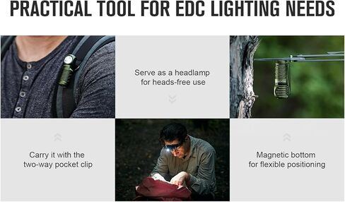 OLIGHT Perun 2 Mini Headlamp 1100 Lumens LED Head Flashlight, Rechargeable Headlight with Red Light Option, Great for Working, Hiking, Camping and Climbing (Black Cool White: 5700~6700K) in Kuwait