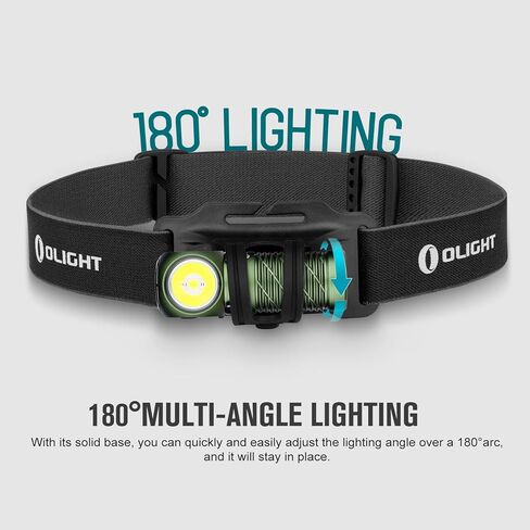 OLIGHT Perun 2 Mini Headlamp 1100 Lumens LED Head Flashlight, Rechargeable Headlight with Red Light Option, Great for Working, Hiking, Camping and Climbing (Black Cool White: 5700~6700K) in Kuwait