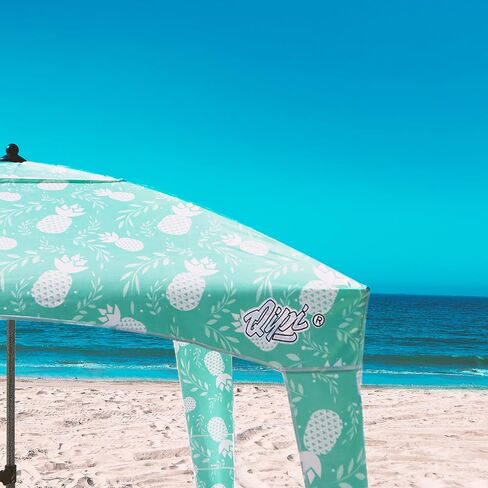 Qipi Beach Cabana - Easy to Set Up Canopy, Waterproof, Portable 6' x 6' Beach Shelter, Included Side Wall, Shade with UPF 50+ UV Protection, Ultimate Sun Umbrella - for Kids, Family & Friends in Saudi Arabia