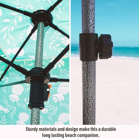 Qipi Beach Cabana - Easy to Set Up Canopy, Waterproof, Portable 6' x 6' Beach Shelter, Included Side Wall, Shade with UPF 50+ UV Protection, Ultimate Sun Umbrella - for Kids, Family & Friends in Saudi Arabia