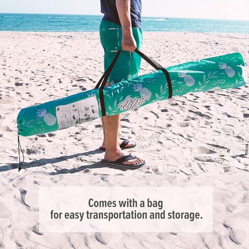 Qipi Beach Cabana - Easy to Set Up Canopy, Waterproof, Portable 6' x 6' Beach Shelter, Included Side Wall, Shade with UPF 50+ UV Protection, Ultimate Sun Umbrella - for Kids, Family & Friends in Saudi Arabia