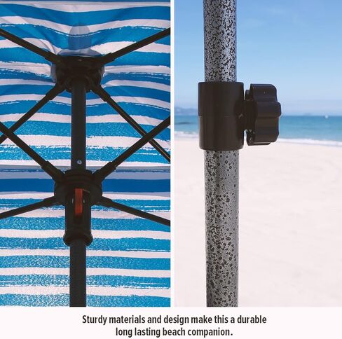 Qipi Beach Cabana - Easy to Set Up Canopy, Waterproof, Portable 6' x 6' Beach Shelter, Included Side Wall, Shade with UPF 50+ UV Protection, Ultimate Sun Umbrella - for Kids, Family & Friends in Saudi Arabia