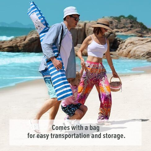 Qipi Beach Cabana - Easy to Set Up Canopy, Waterproof, Portable 6' x 6' Beach Shelter, Included Side Wall, Shade with UPF 50+ UV Protection, Ultimate Sun Umbrella - for Kids, Family & Friends in Saudi Arabia