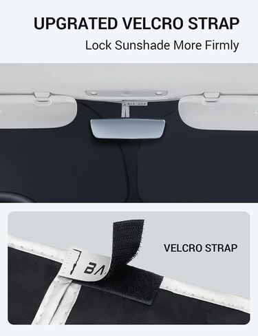 BASENOR 2024 Newest Telsa Model 3 Model Y Windshield SunShade [Nano Ice Crystal Particle] Umbrella Front Window Sun Shade [No Gaps] Coating 100% Heat Protection Retractable Sunshades Telsa Accessories in Kuwait